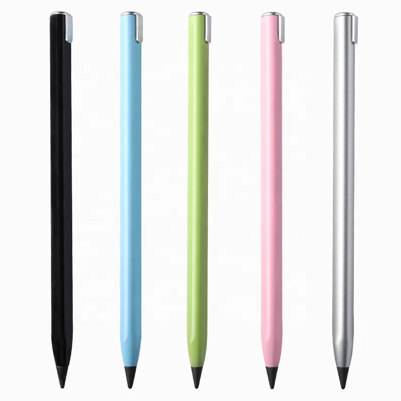 high quality new design triangular metal barrel graphite eternal writing tip sketching pencil