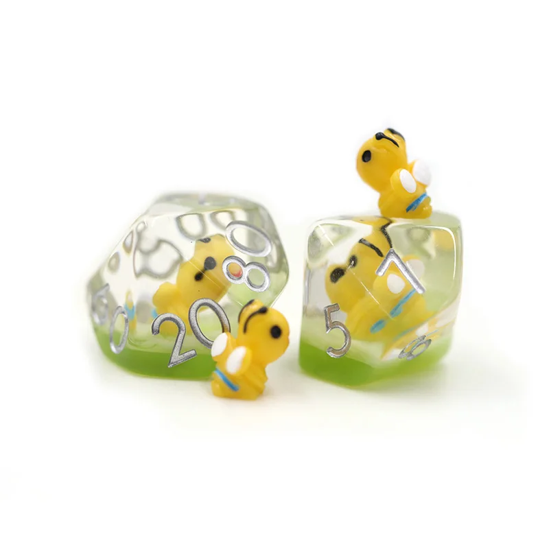 Best Price Dungeons And Dragons Accessories Resin Polyhedral Custom Dice Kit