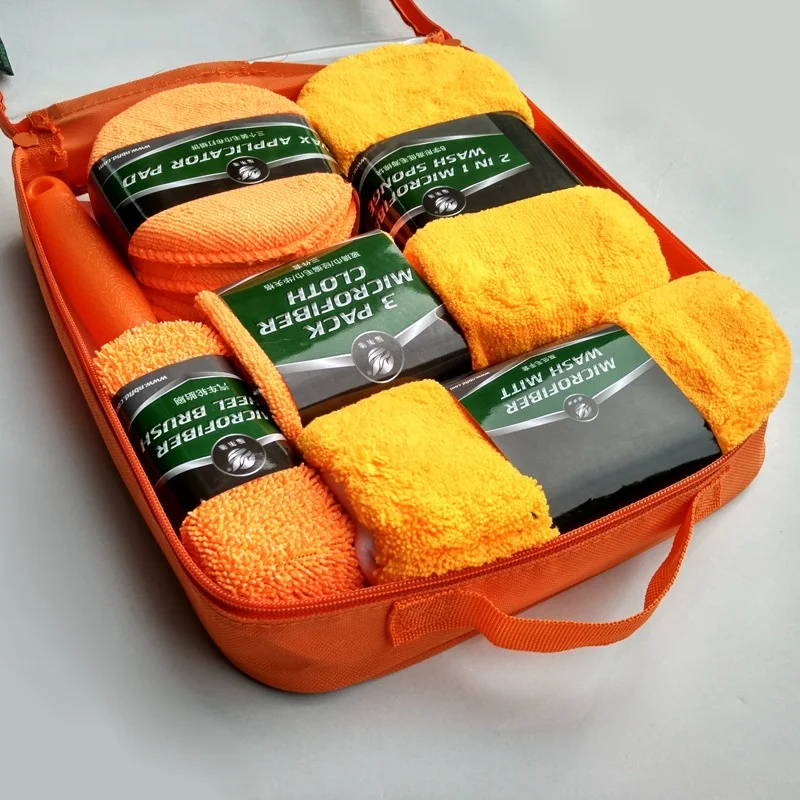 Car Cleaning Kit Vehicle Wash Kit for Detailing Interior Outer with Microfiber Wheel Hub Brush car wash kit
