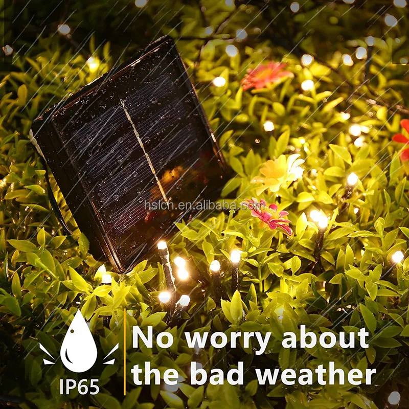 Оптовая продажа многоцветные красочные водонепроницаемые декоративные светильники Cadena De Luz на солнечной батарее с Рождеством гирлянда