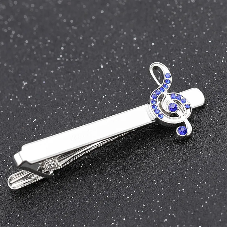 High Quality Luxury Diamond Tie Pins for Men Bar Tie Cufflinks