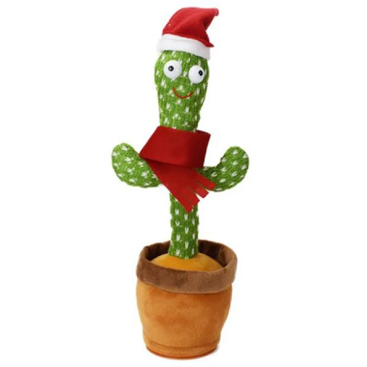 Dancing Cactus Singing Dancing Saxophone Plush Doll Stuffed Toy Christmas Gifts For Children