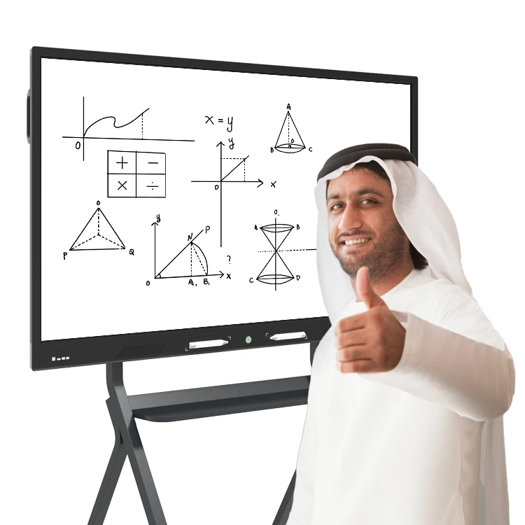 50 Inch 3840*2160P Touch Screen Android Display Interactive Board Online Study Equipment Educational Training