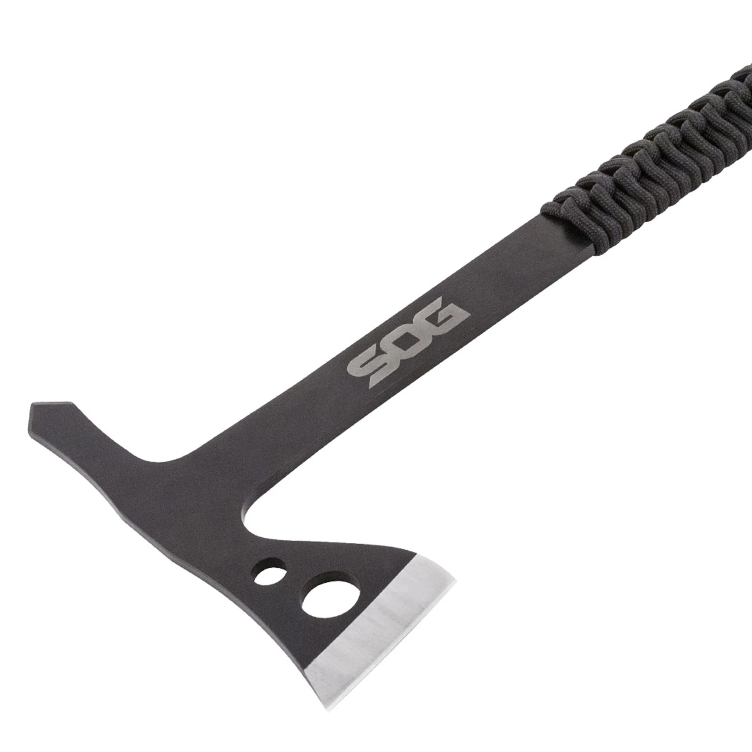 SOG Black Hawk топор три упаковки цельные стальные ястребы черные мини-10 75 общая длина обернутые Паракордом ручки