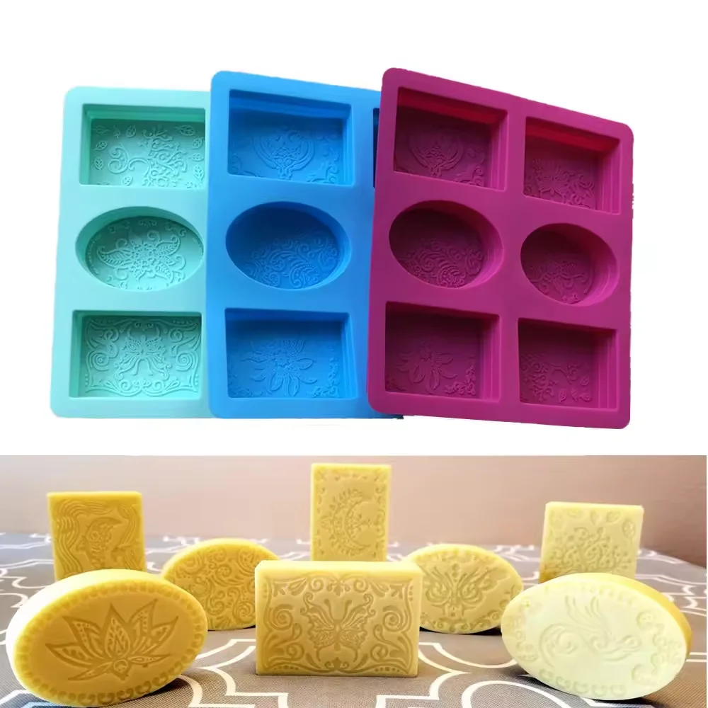hot quality custom 3d square rectangular round handmade soap moulds handmade silicone soap mold with logo
