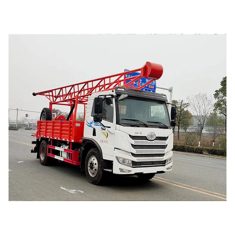 Полностью гидравлическая буровая установка для установки на грузовик для бурения скважин