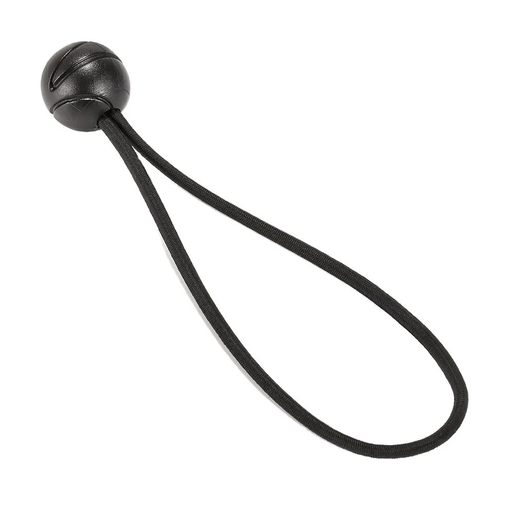 Wholesales 4mm High Elastic Tent Black Ball Head Bungee Cords Rubber Latex Bungee Cord with Ball