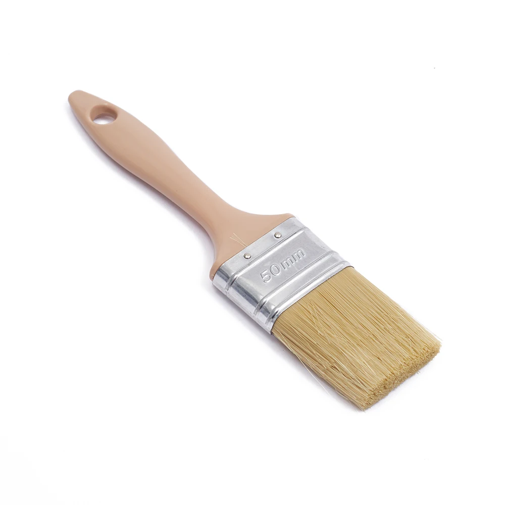 Synthetic Filament Plastic Handle Paint Brush With Stainless Steel Ferrule