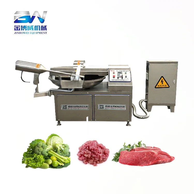 Fully Automatic Type 80 Multifunctional Variable Frequency Meat and Fish Bowl Cutter for Farm and Restaurant Use