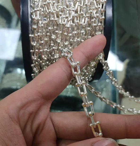 NANA high quality 925 sterling silver 10.5x7.5mm new design chain for jewelry findings