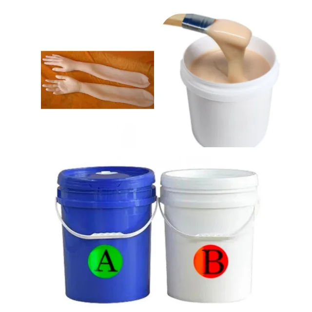 Life Casting Soft Liquid Silicone Rubber Platinum Cured Silicone Rubber For Toy Body Mold Making