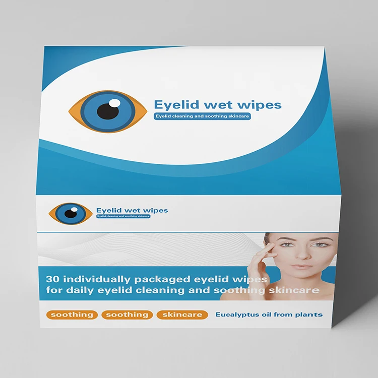 New style most popular private label eye lid eyelid cleaning wet wipes for eye
