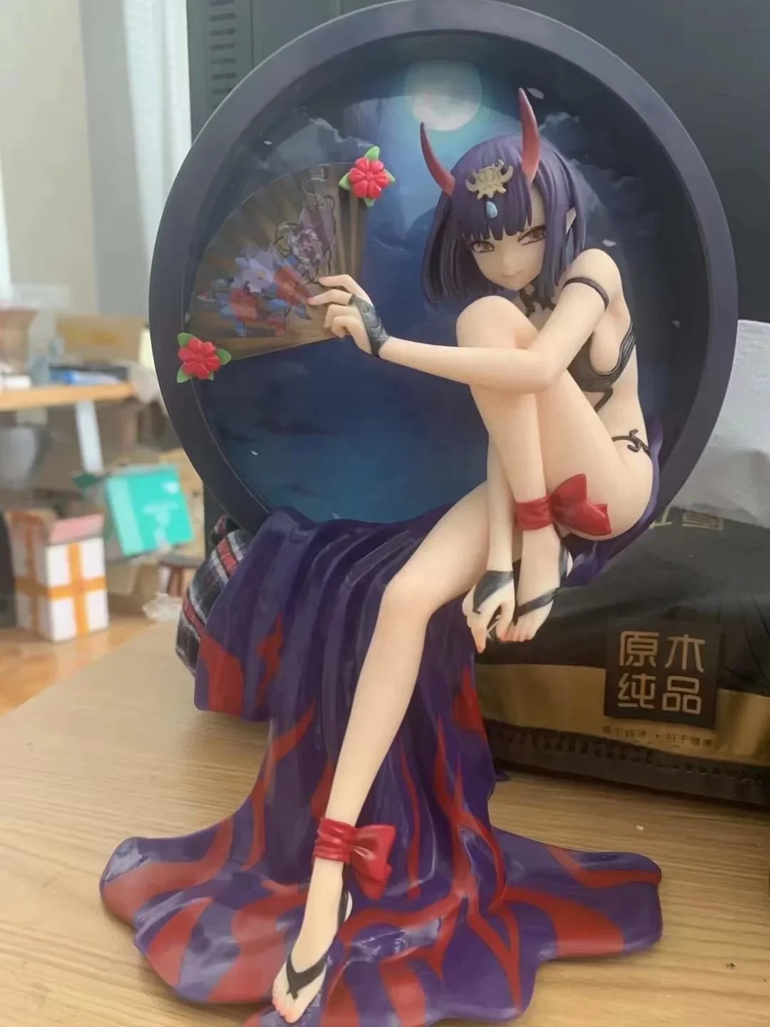 23cm Fate/Grand Order Shuten Douji PVC Anime Figure Sexy Assassin Girl in Action with Caster Hentaii Adult Collection Doll Toy