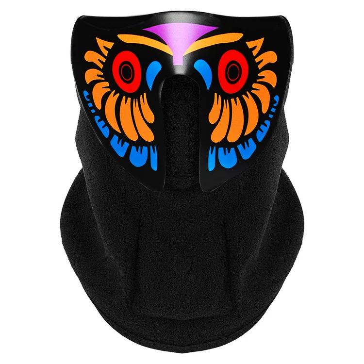 High quality festival decoration led Rave Mask halloween el panel sound activated led mask christmas mask for music party