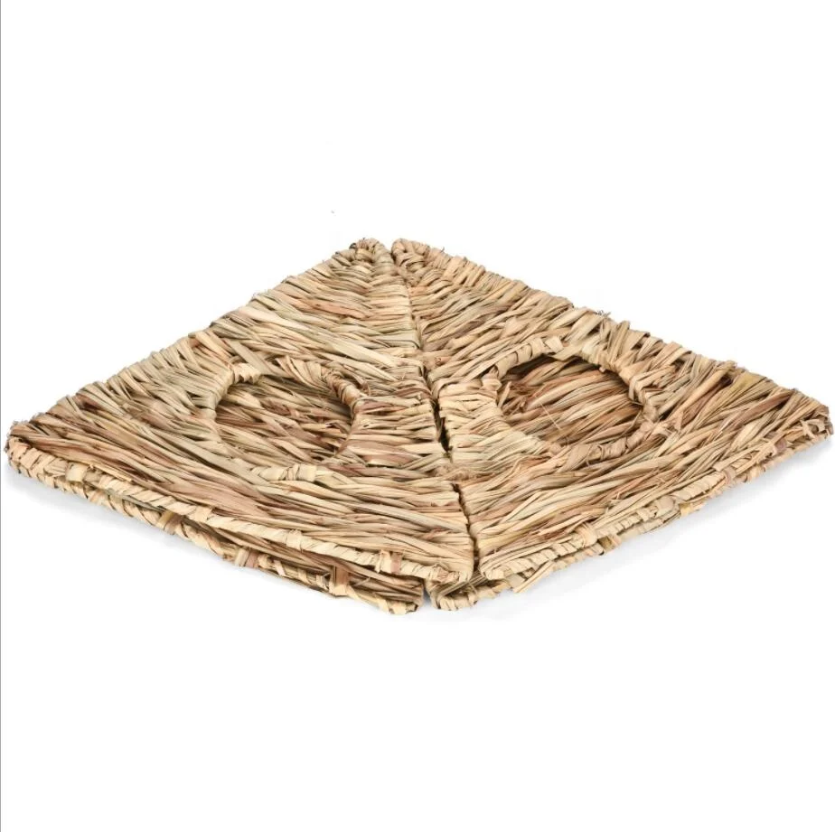 
Small Animal Woven Grass Cage Nest Rabbit Hamster Guinea Pig Chinchillas House Chew Toy Pet Bed 
