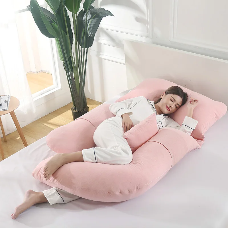 Wholesale Custom Logo Multi-color Pregnancy Pillow G-type sleeping pregnancy  pillow With Zipper