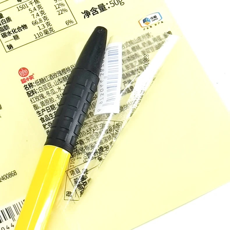 Custom Transparent PVC Clear Label Logo Stickers For Bottles