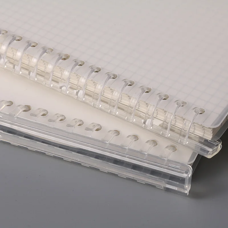 Free Sample Cheap Dotted/grid/lines/blank Transparent Pp School Hard Cover B5 A4 A5 Spiral Notebook