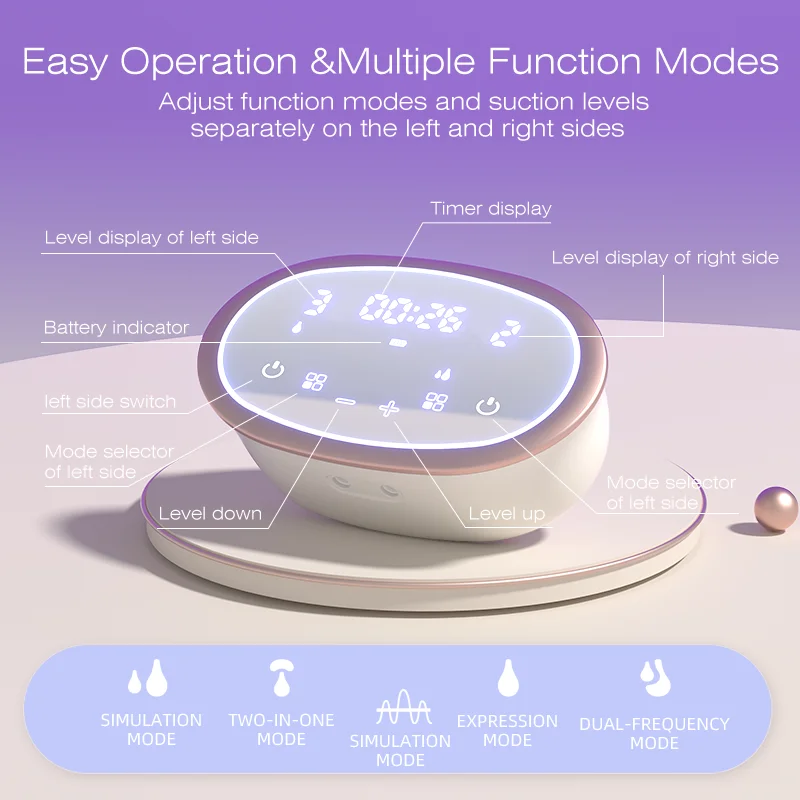 Anly Kiss Top selling Customized Hospital Grade Double Electric Mom Use Breast Pumps Portable Silicone Shield OEM Breast Pump