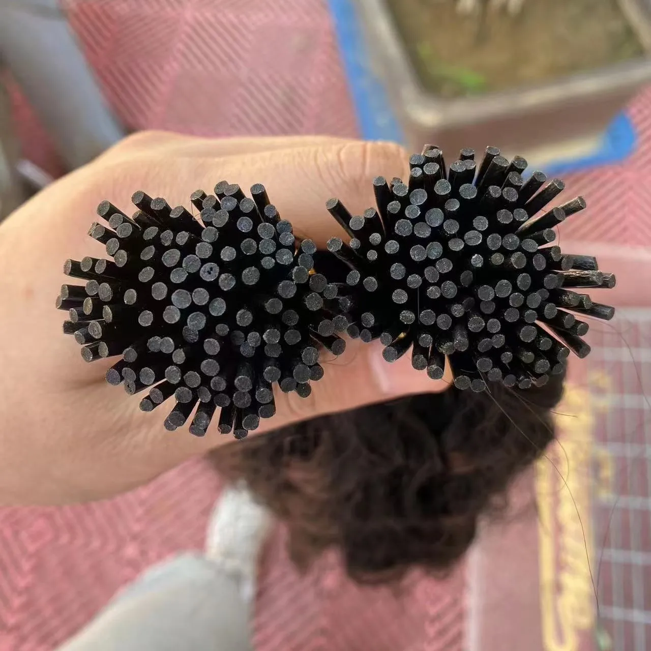 high quality piano color itip human hair extensions straight customized color human hair loc extensions i tip