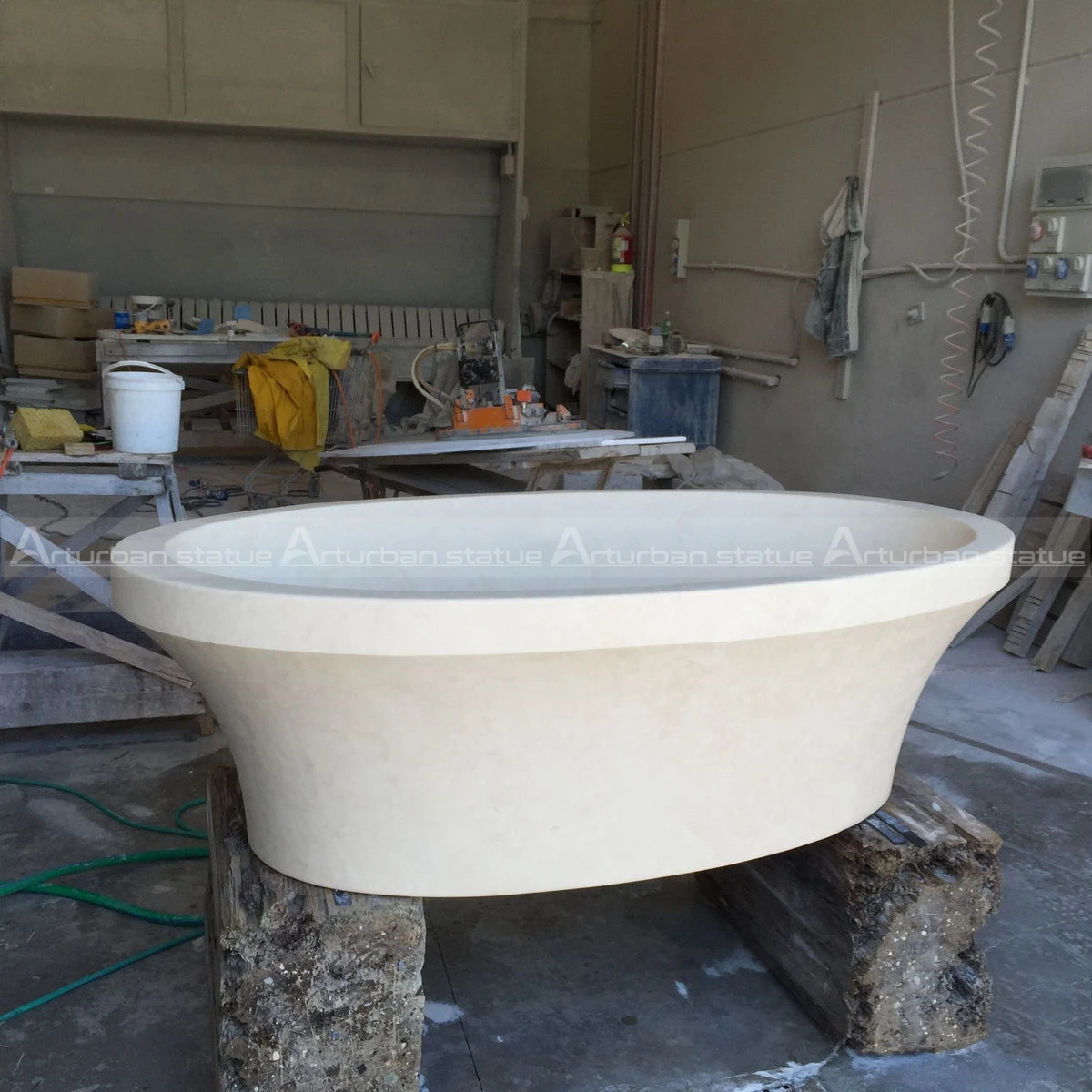 Marble freestanding bath factory direct wholesale bathroom luxury marble bathtub