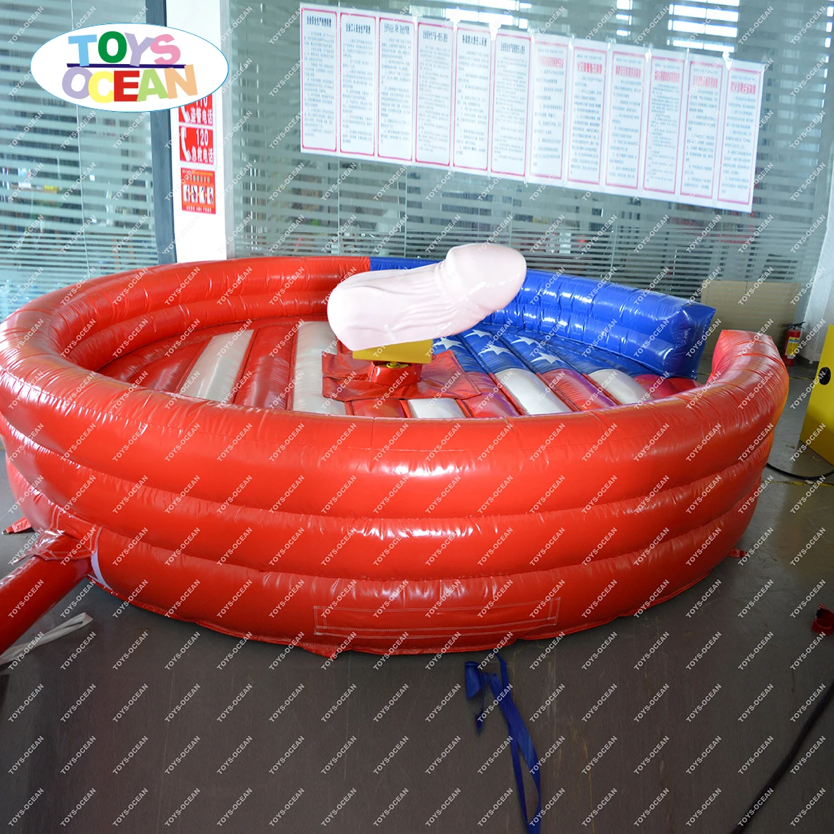 Outdoor Sport Games Mechanical Inflatable Rodeo Bull for Adults