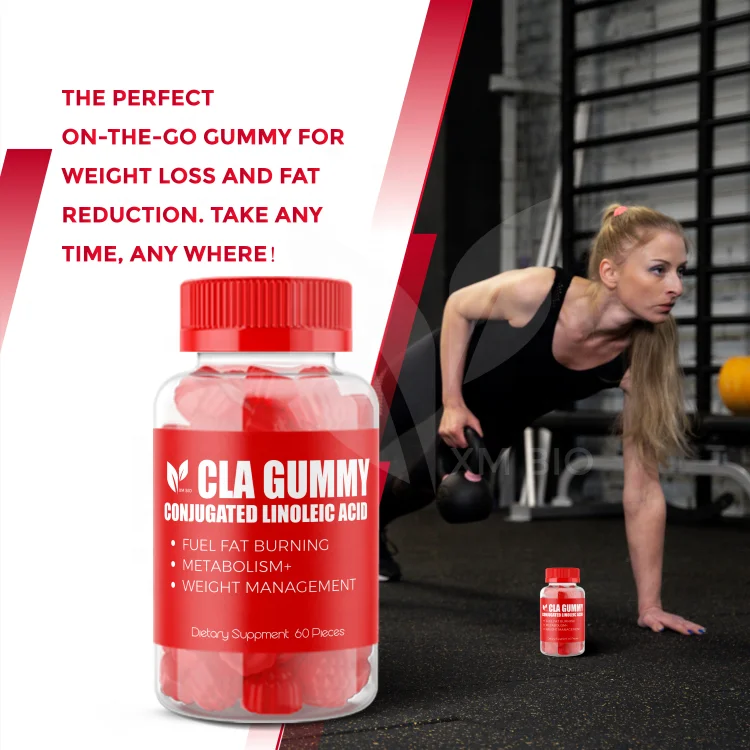 Customized Non-Stimulating Conjugated Linoleic Acid CLA Gummy Supports Healthy Weight Loss Management Lean Muscle Mass