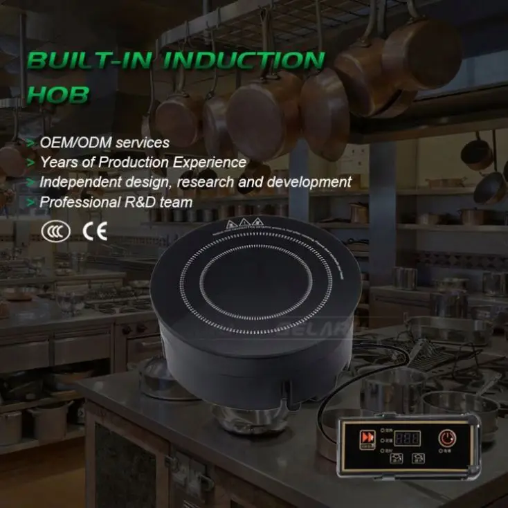  2200W Sensor Touch Power and Temperature Control Countertop Induction Cooker hot with Timer Kids Safety