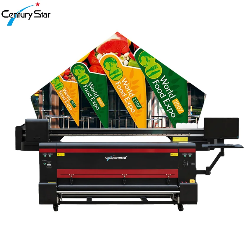 Quality First CenturyStar 1.2~3.2m Format Industrial Direct Sublimation Textile Printing Machine