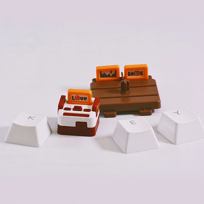 Creative Retro Classic MAC FC Game Console Styling Mechanical Keyboard Buttons Key Cap Replace KeyCap For Birthday Gift