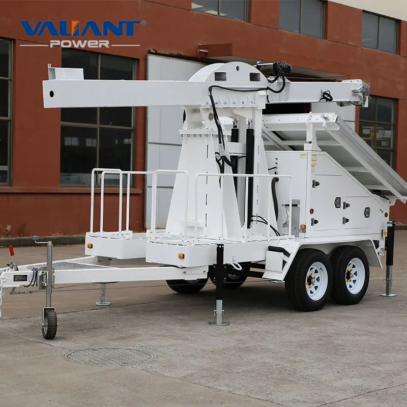 solar power generator 100kw of mobile solar trailer for DC24V