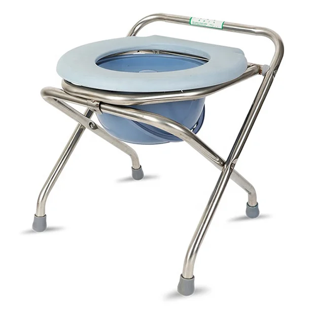High Quality Stainless Steel Folding Toilet for Household Use and for Rehabilitation Therapy Supplies