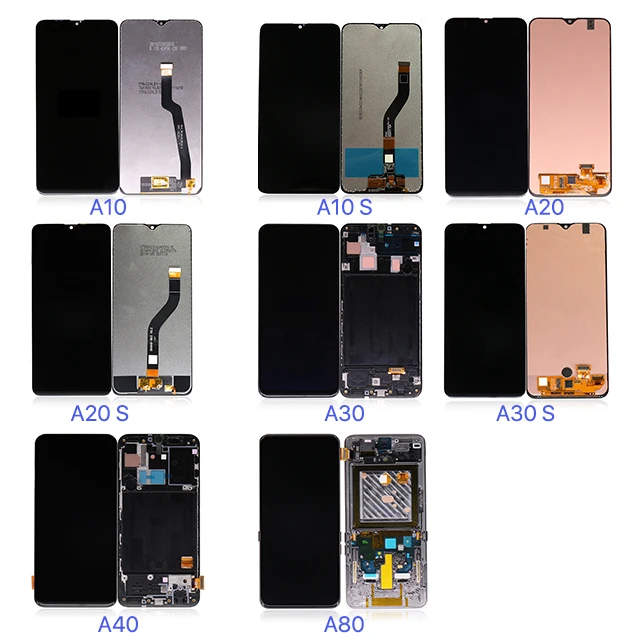 ЖК-дисплей для мобильного телефона samsung galaxy a10 a20 a30 a40 a50 a60 a70 a80 a90, сменный оригинальный amoled сенсорный экран в папке
