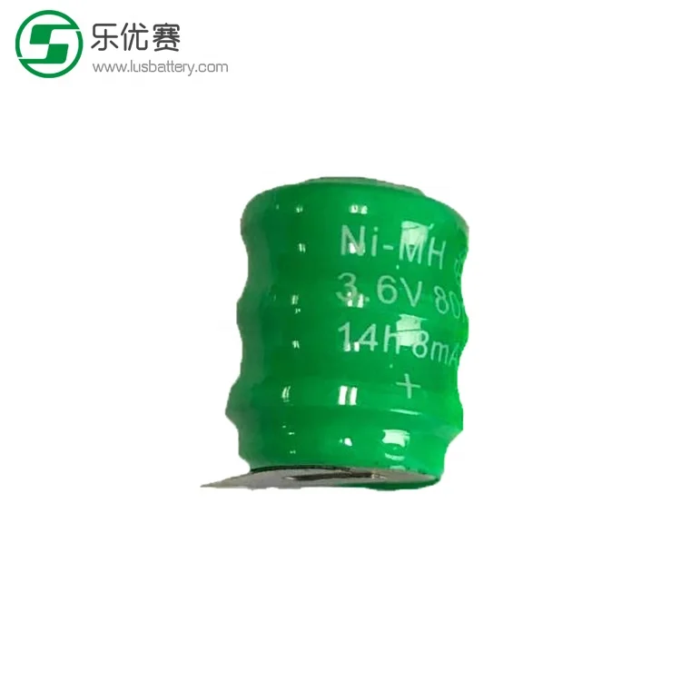 Rechargeable button cell 1.2V Nimh battery 40H 40mah 1.2V 2.4V 3.6V OEM battery pack