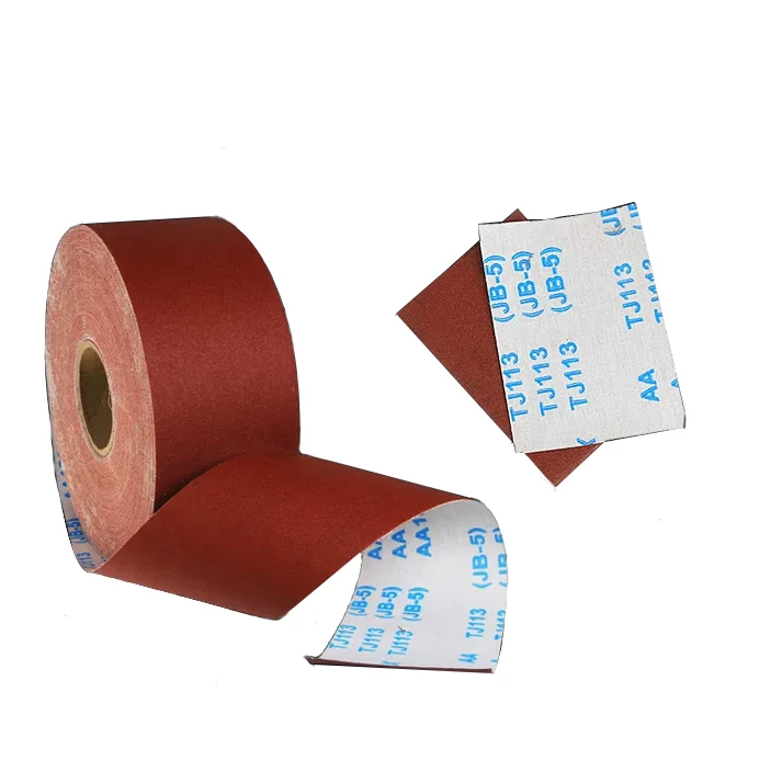 Abrasive roll 10cmx50Meter JB-5 Aluminum oxide abrasive J-wt flex cloth backing abrasive flexible cloth rolls for metal