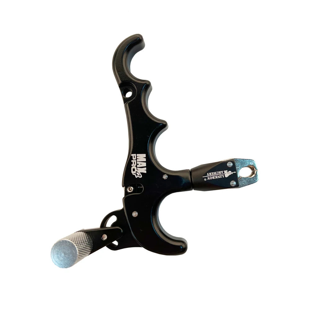 Archery 4 Finger Grip Aluminum Alloy Release Aid for Arrow Shooting Archery Compound Bow 360 Degree Rotate Clamp Automatic