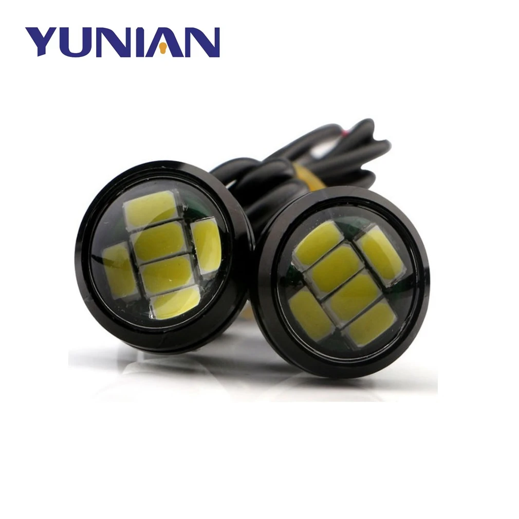 6SMD 5630 White 12V Eagle Eye LED Reverse Backup Light DRL Daytime Running lamp Signal Bulb Fog Lamp for Car Motorcycle