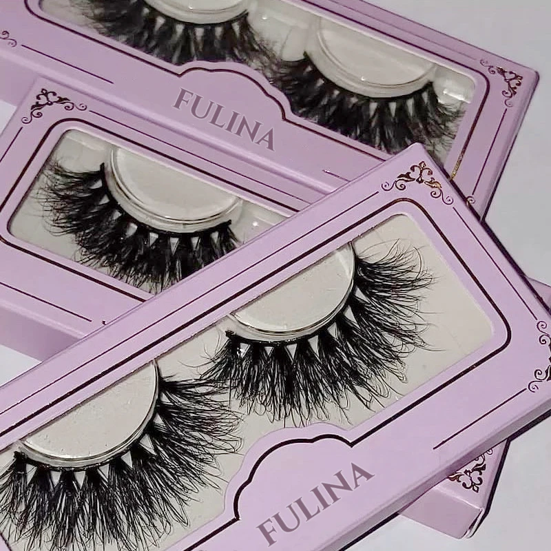 wholesale fluffy 3D real mink DD curl lashes 20mm 25mm volume eyelash manufacturer