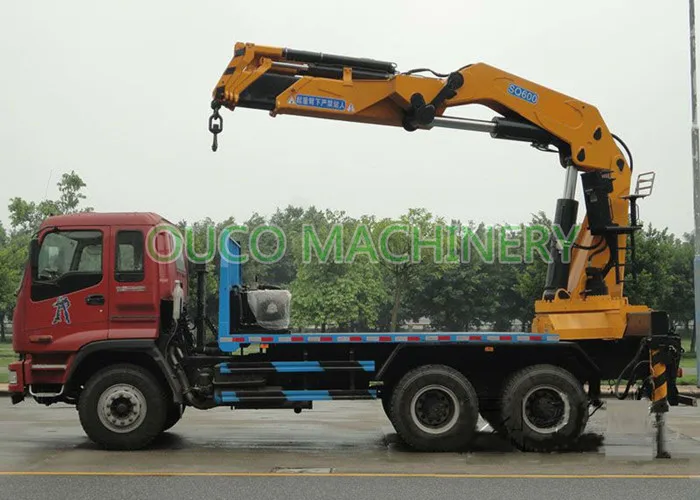 Telescopic Knuckle Boom Telescopic Cylinder Crane Used Truck Mounted Crane