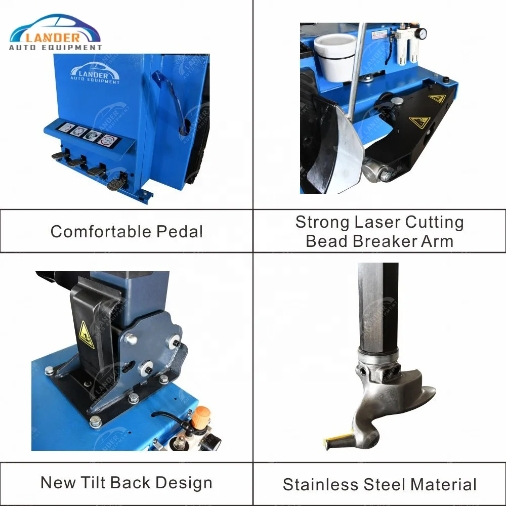 1.5HP Tilt Back 24inch Car Tire Changing Machine