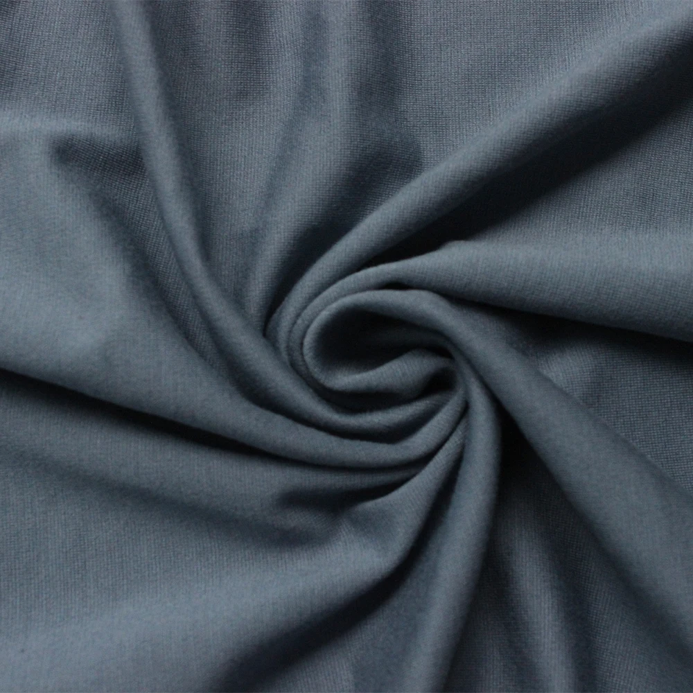 Customized 295Gsm Polyester Rayon Spandex Knitted  Ponte Solid Color roma Fabric for Clothing