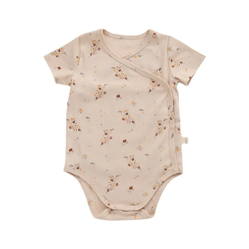 Infant short-sleeved jumpsuit new boys and girls summer dress triangle jumpsuit