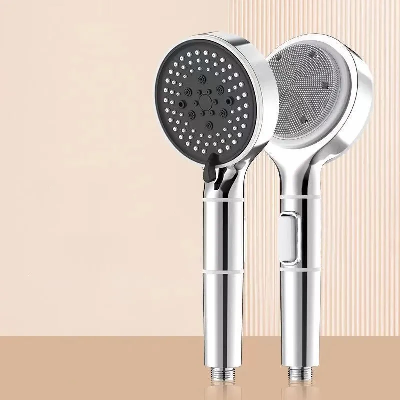 High Flow black 5 Modes massage spa PP cotton water filter Shower Head
