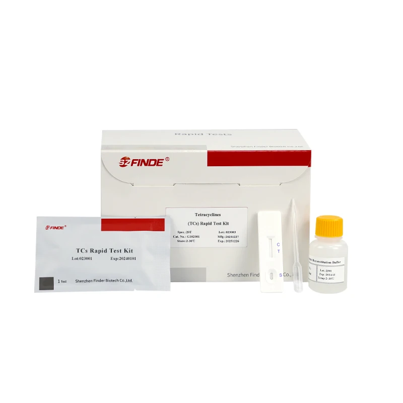 Tetracyclines (TCs) Rapid Test Kit for Meat, eggs, milk, fish, shrimp, honey, urine
