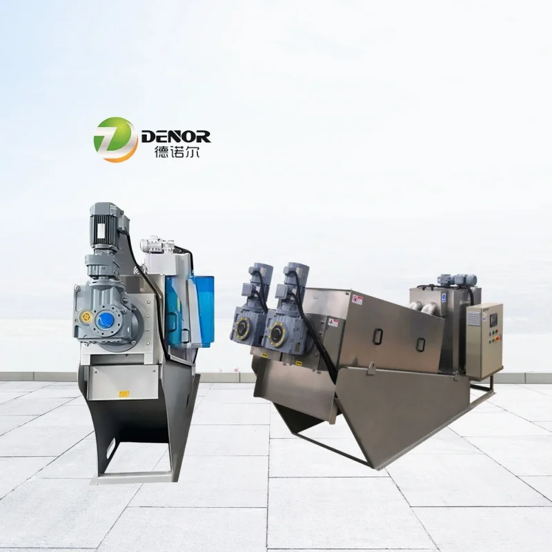 Horizontal Continuous Sludge Dewatering Industrial Screw Centrifugal Dehydrator