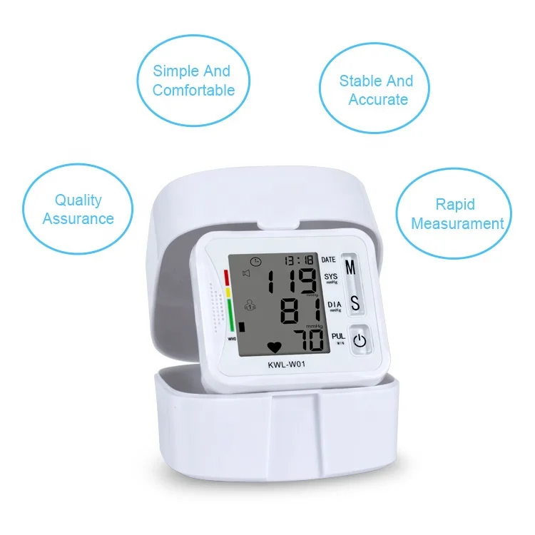 Wholesale Smart Digital Electronic Blood Pressure Monitor Wrist Ambulatory Sphygmomanometer