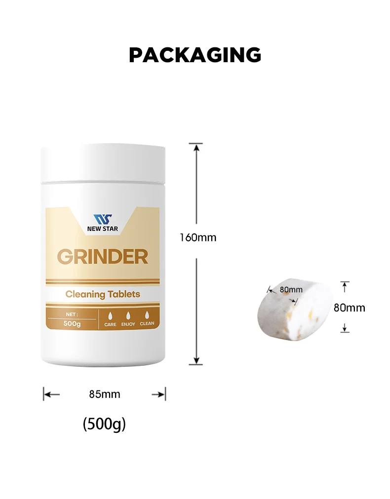 240g Daily Grinder Coffee Machine Cleaning Tablets Solid Shape Enhances Longevity and Performance
