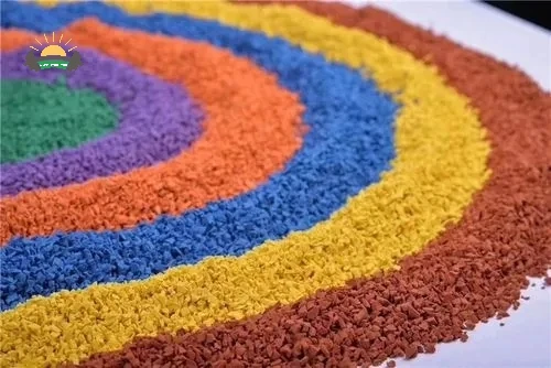 Coloful EPDM Rubber Granules For Playground running way