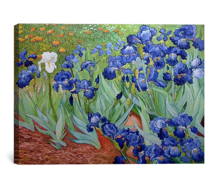 Good quality handmade Vincent Van Gogh Irises reproduction oil painting on canvas