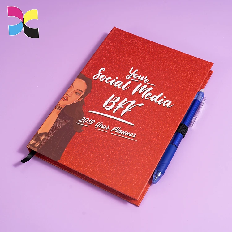 Custom printed leather journals luxury dotted grid affirmation journal with box